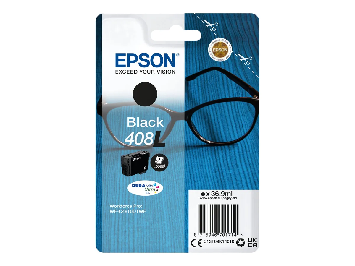 Epson 408L / T09K1 / C13T09K14010 Tinte schwarz