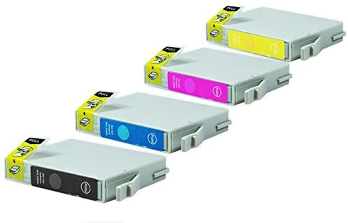 XL Tinten  kompatibel zu Epson T0551-T0554 / T0556 / C13T05514010 schwarz, cyan, magenta, gelb  (4 Stück)