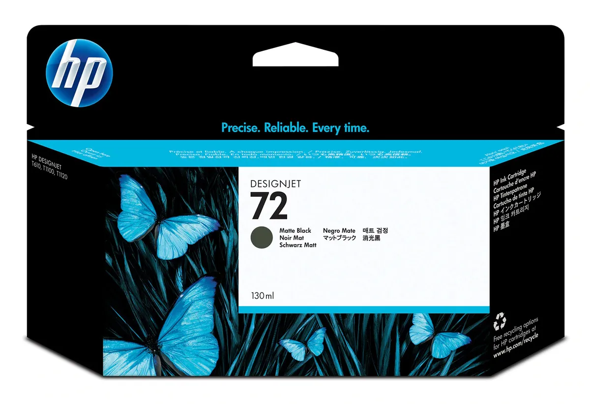 HP 72 / C9403A Tinte matt schwarz