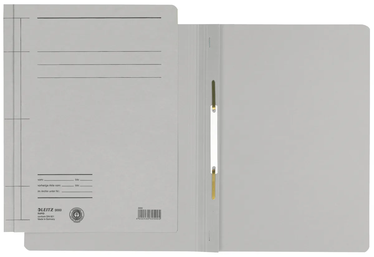 Leitz 30000085 Schnellhefter  grau (25 Stück) (Karton, DIN A4)