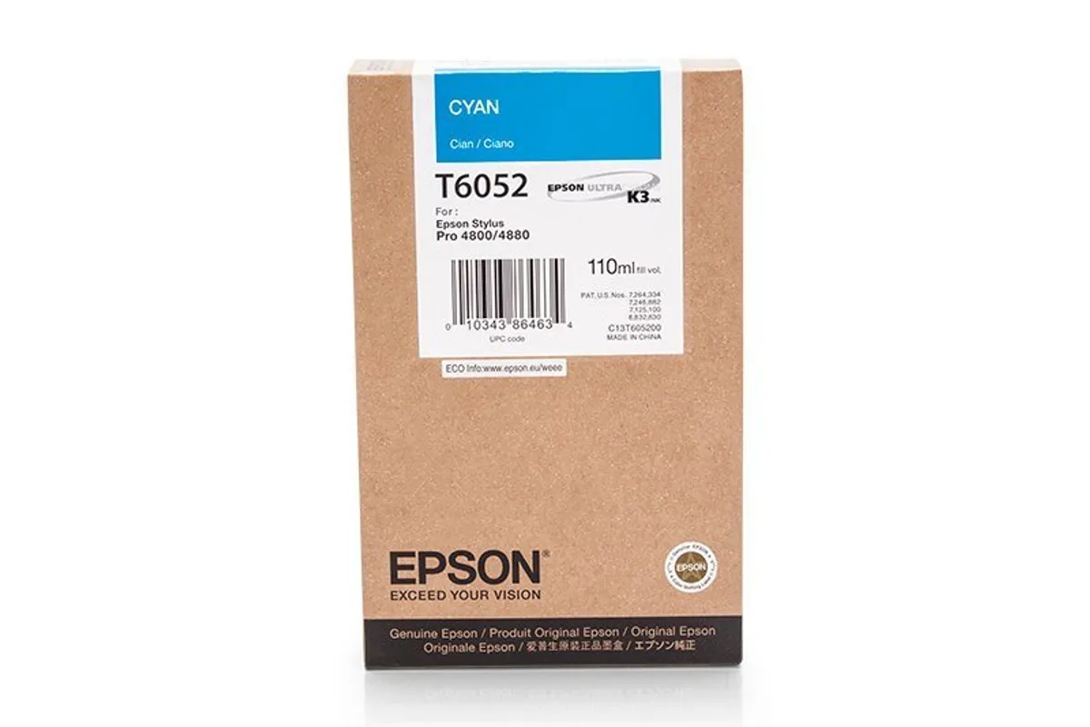 Epson T6052 / C13T605200 Tinte cyan