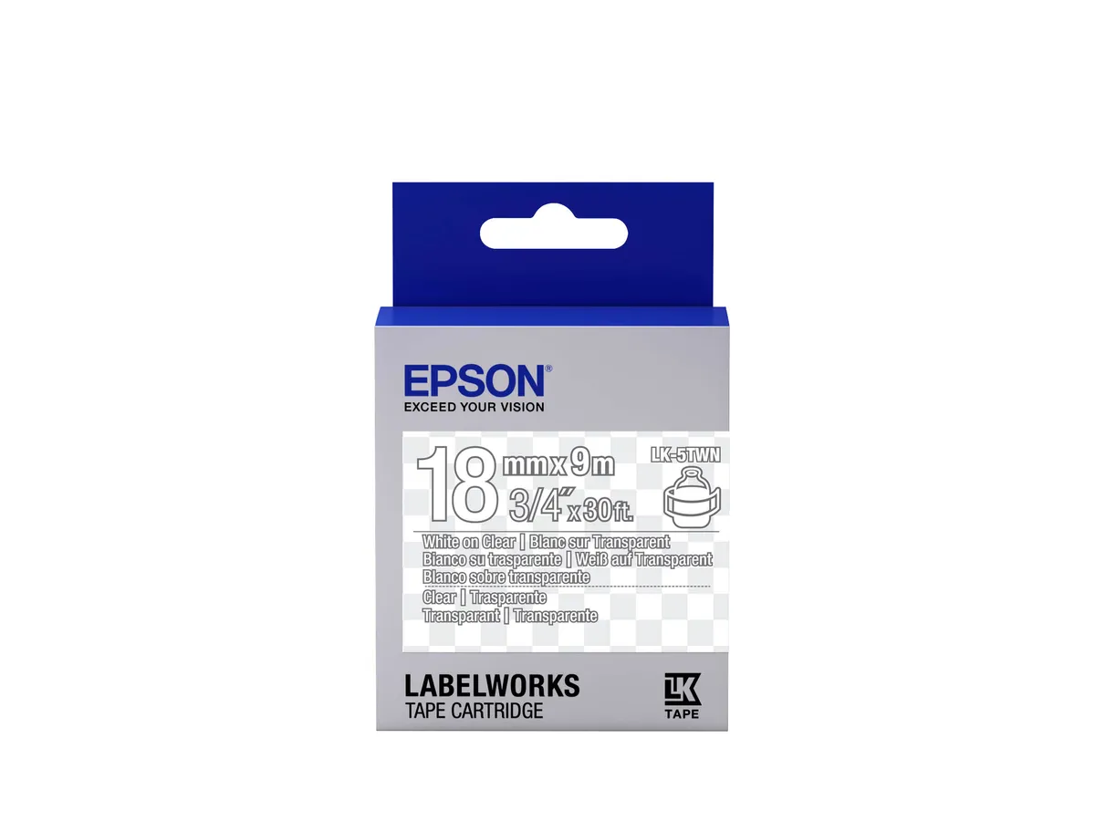 Epson LK-5TWN / C53S655009 Farbband /Farbrolle transparent, weiß