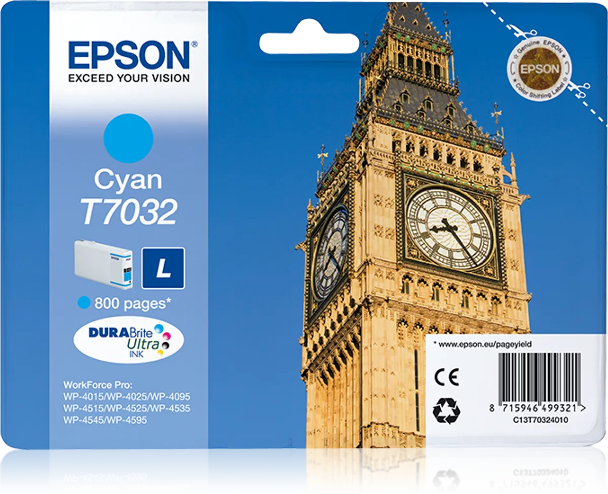 Epson T7032 / C13T70324010 Tinte cyan