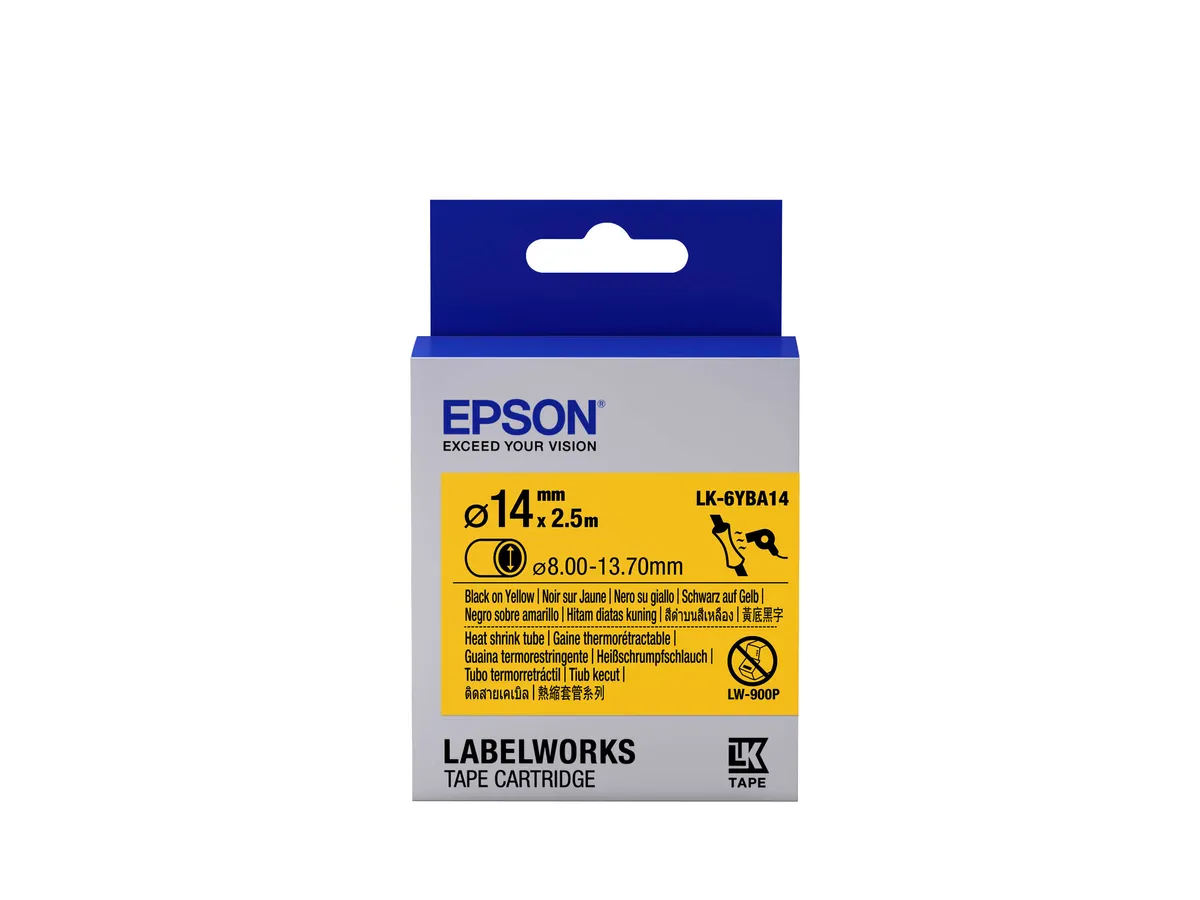 Epson LK-6YBA14 / C53S656905 Prägeband schwarz, gelb