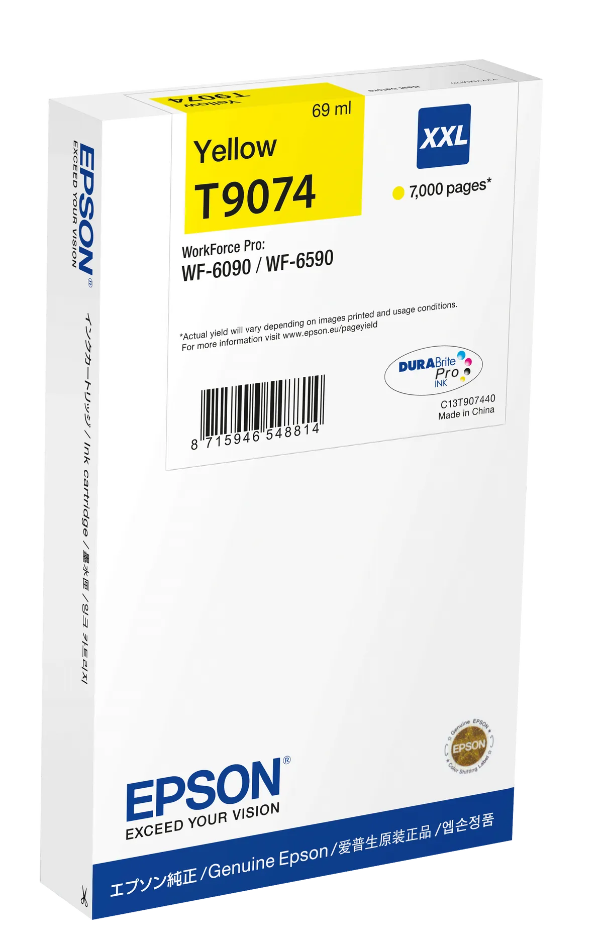 Epson T9074 / C13T907440 Tinte gelb
