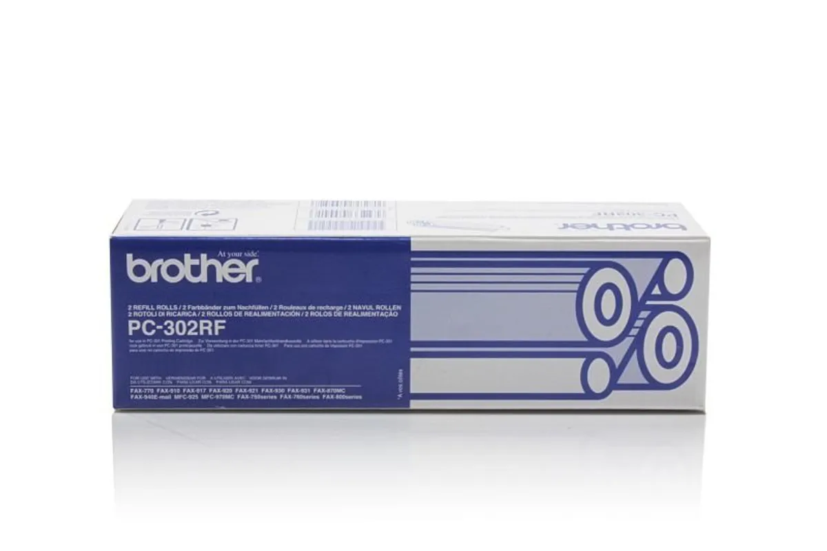 Brother PC-302RF Thermo-Transfer-Rolle Doppelpack schwarz (2 Stück)