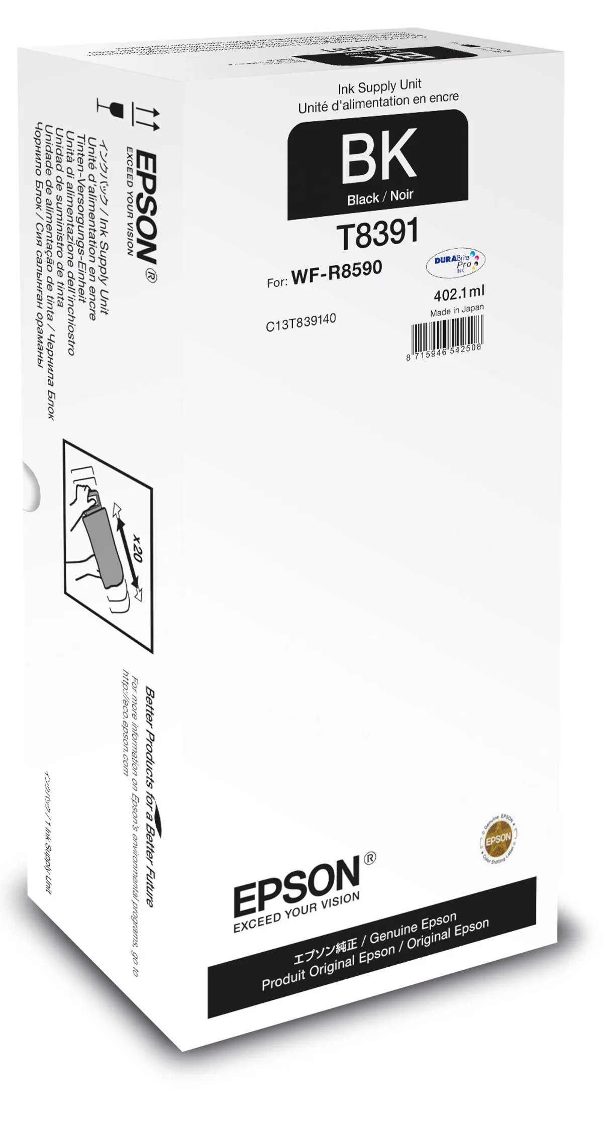 Epson T8391 / C13T839140 Tinte schwarz