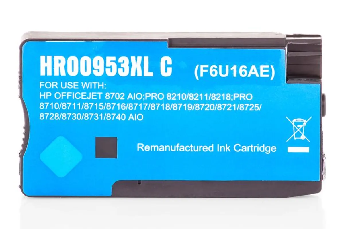 XL Tinte kompatibel zu HP 953XL / F6U16AE cyan