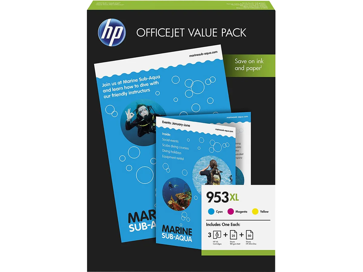 HP 953XL / 1CC21AE Tinten Sparset cyan, magenta, gelb (3 Stück)