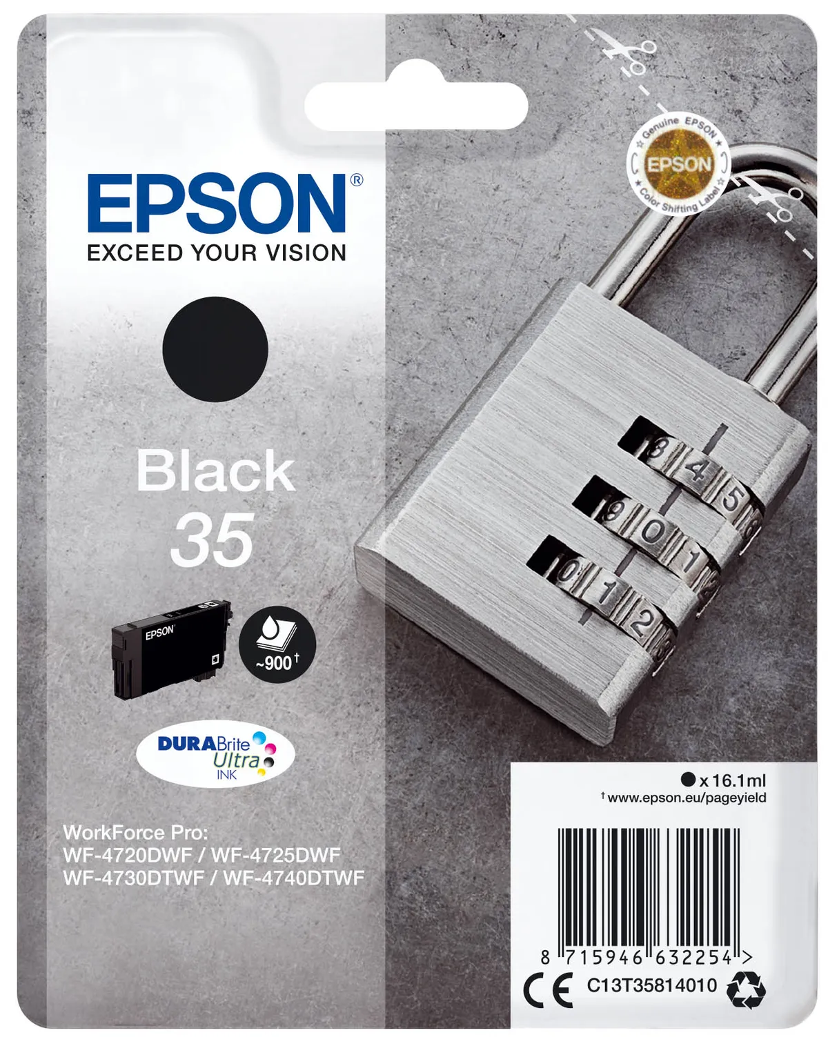 Epson 35 / T3581 / C13T35814010 Tinte schwarz