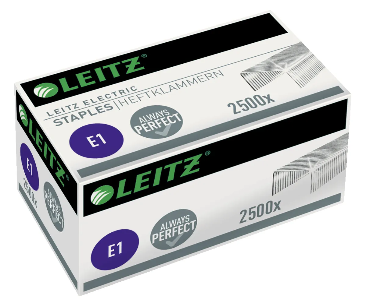 Leitz Electric E1 / 55680000 Hefklammern   (2500 Stück) (für Elektrisches Heftgerät 5532, 5566)