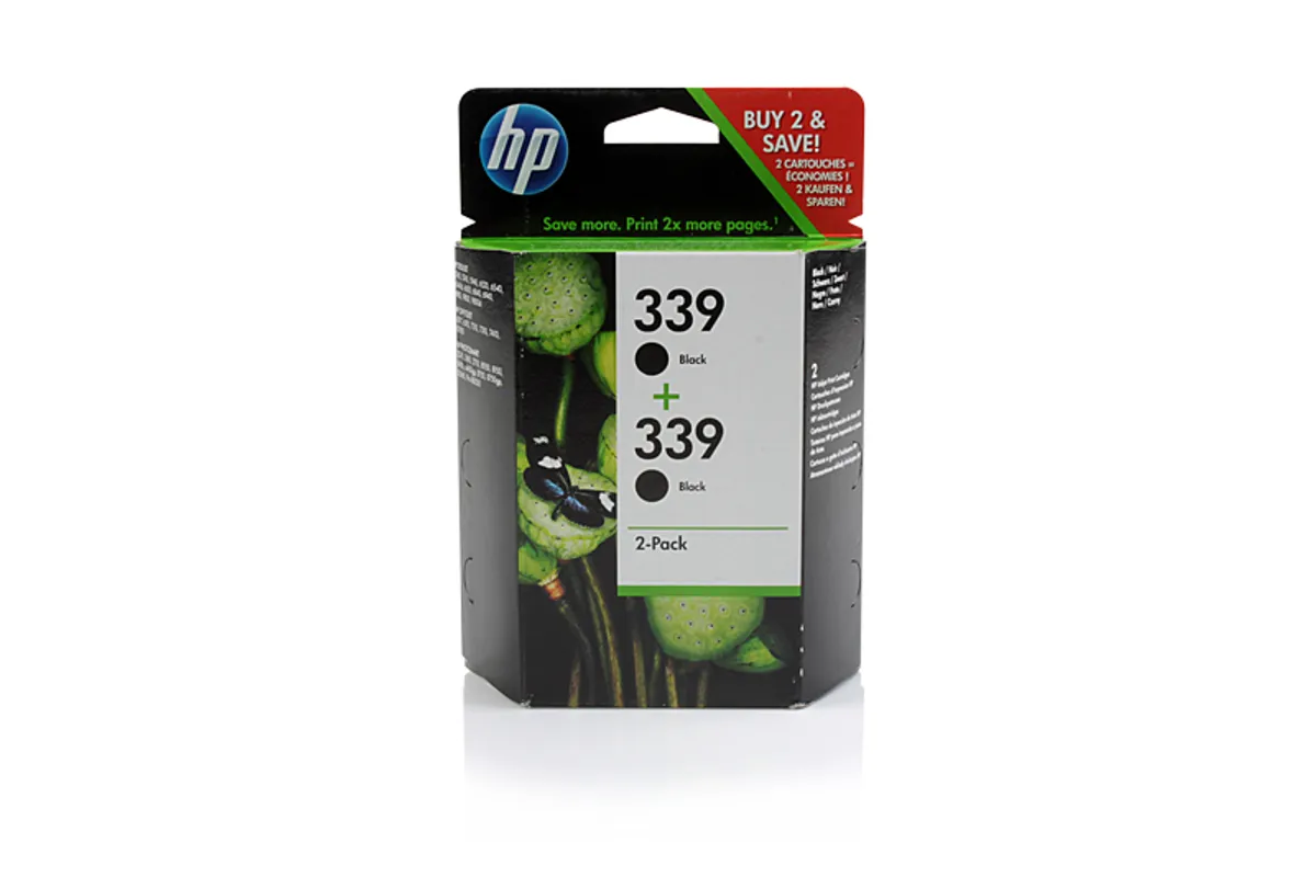 HP 339 / C9504EE Tinten Doppelpack schwarz (2 Stück)