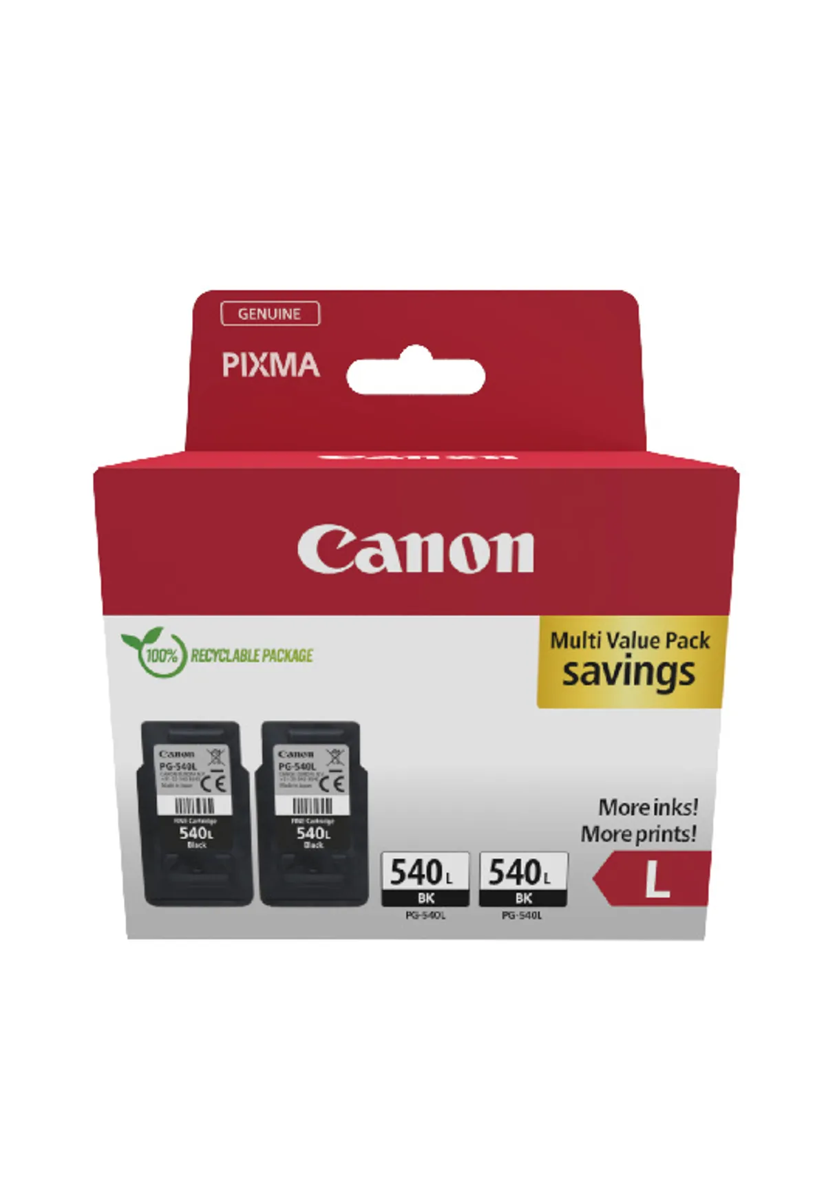Canon PG-540L / 5224B020 Tinten Doppelpack schwarz (2 Stück)