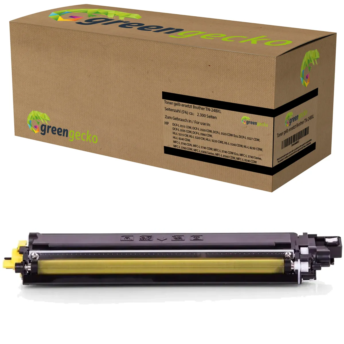 XL Toner kompatibel zu green gecko TN-248XL / TN-248XLY gelb