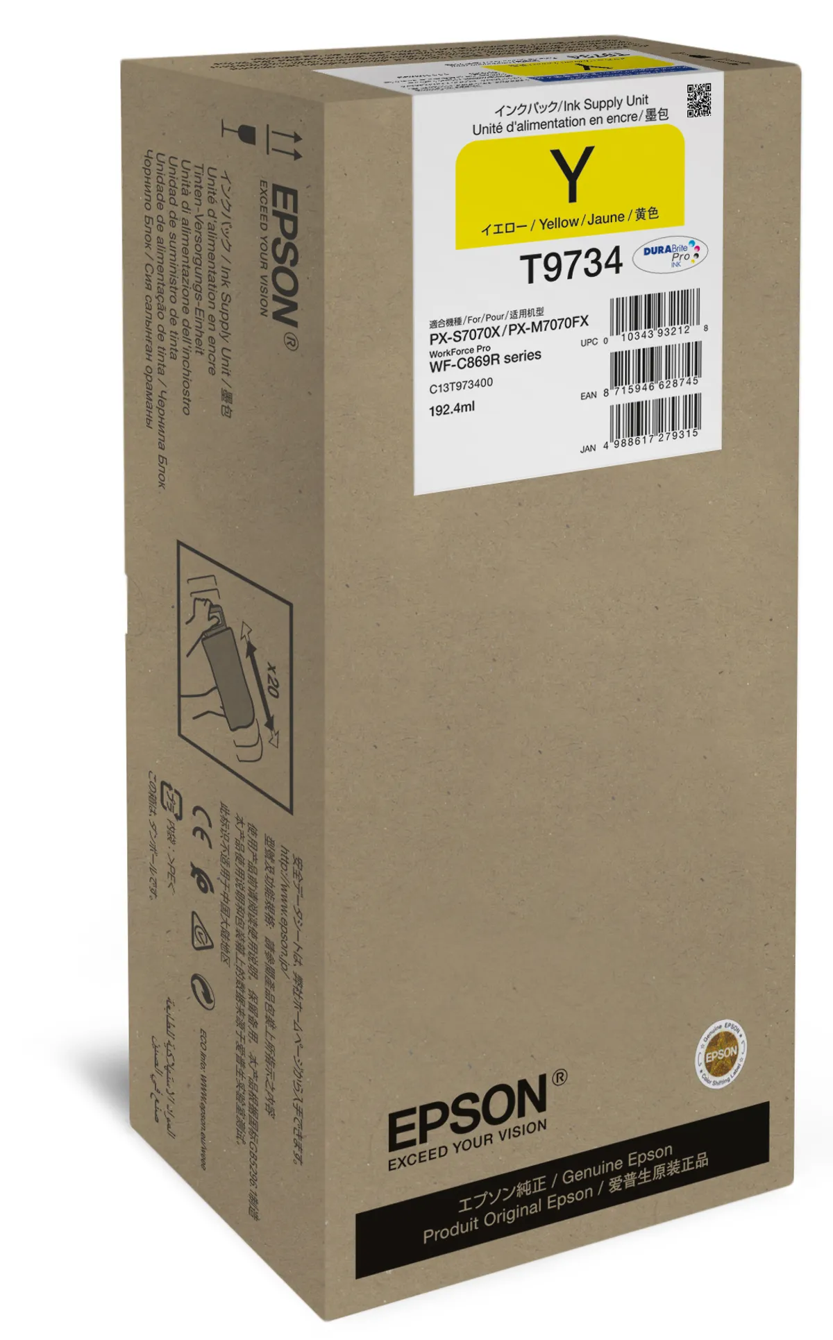 Epson T9734 / C13T973400 Tinte gelb