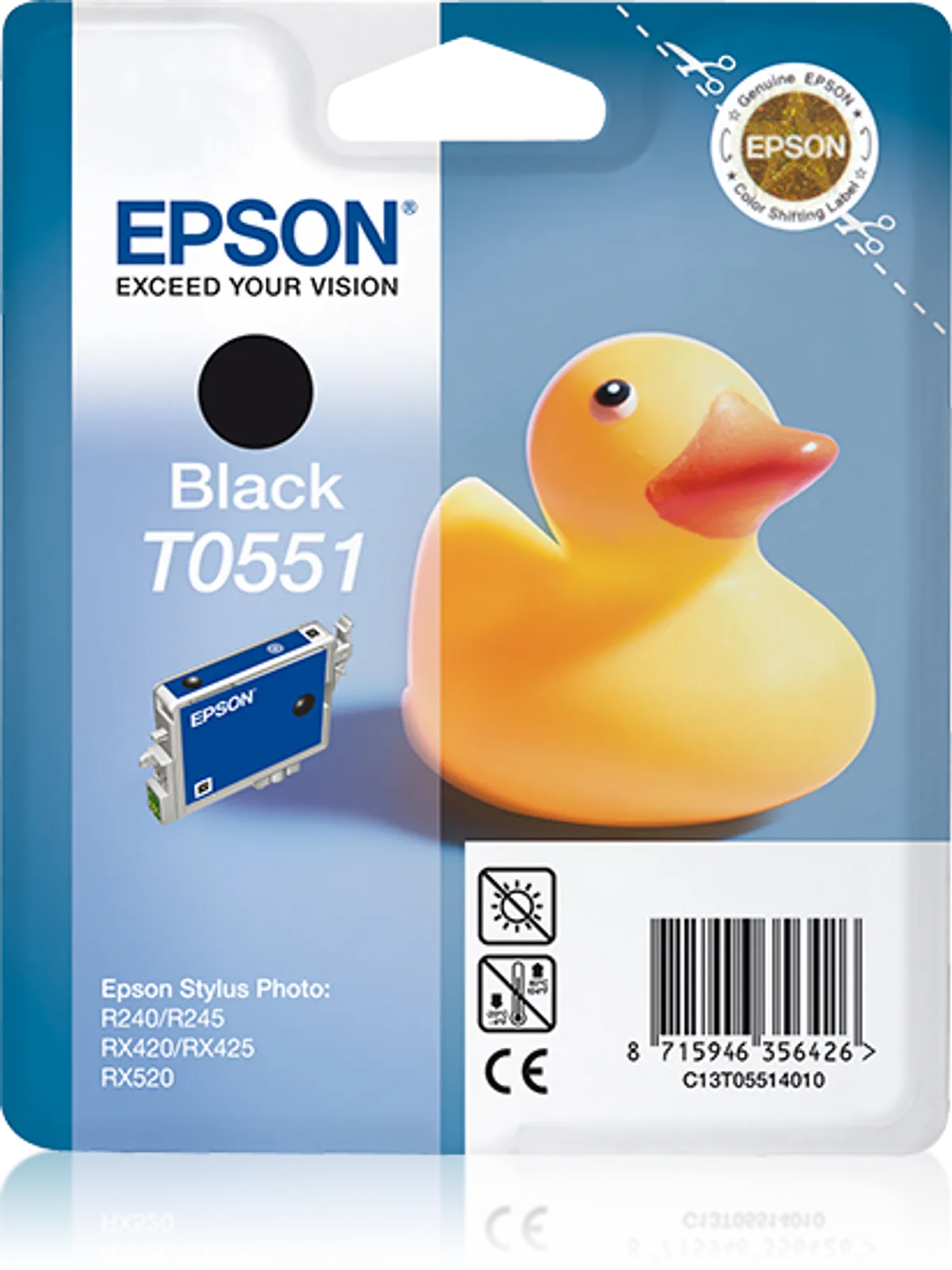 Epson T0551 / C13T05514010 / C13T05514020 Tinte schwarz