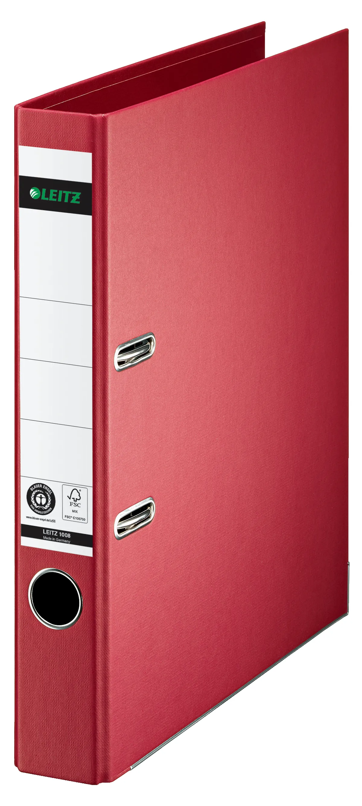 Leitz 10080025 Ordner rot (5,2cm breit, A4, Karton)