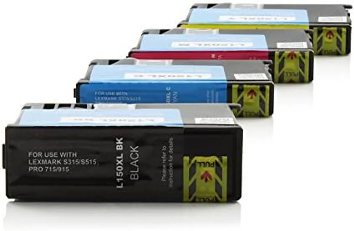 Tinten Sparset kompatibel zu Lexmark No 150XL cyan, magenta, gelb  (4 Stück)