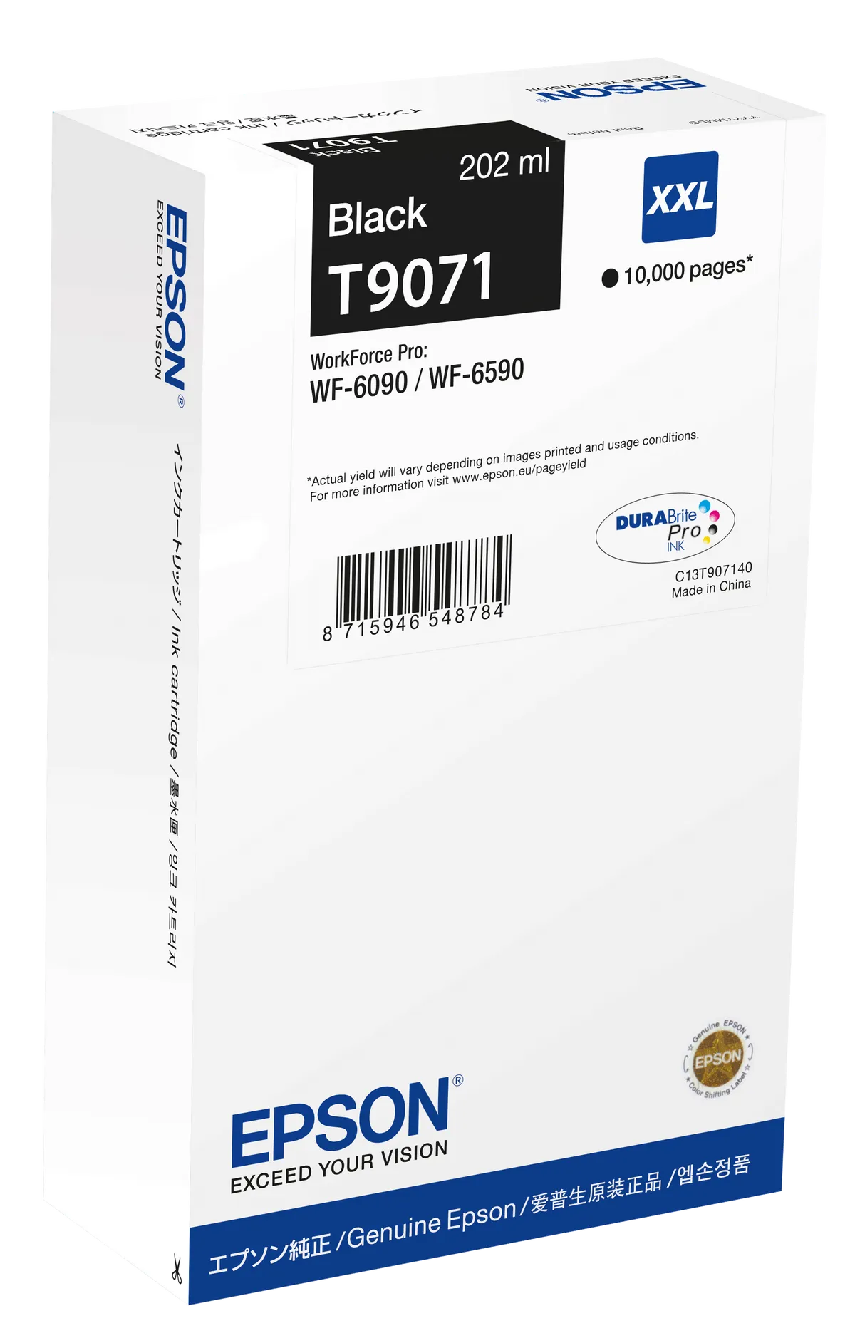 Epson T9071 / C13T907140 Tinte schwarz