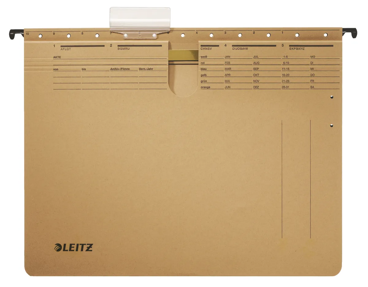 Leitz Alpha / 19940000 Hängehefter  naturbraun (25 Stück) (Amtsheftung)