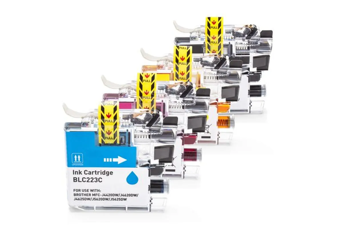 XL Tinten Sparset kompatibel zu Brother LC-223 schwarz, cyan, magenta, gelb  (4 Stück)