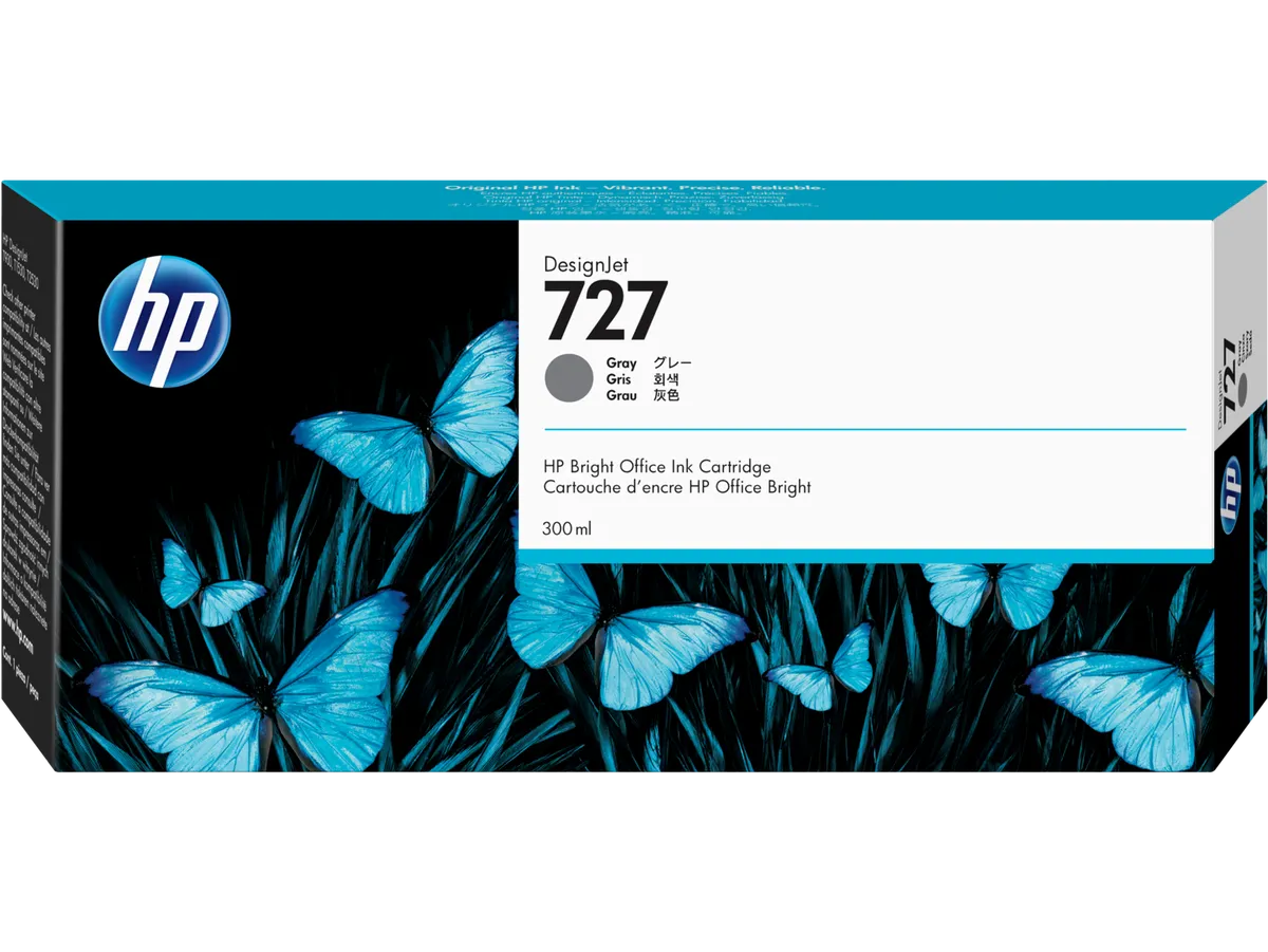 HP 727 / F9J80A Tinte grau