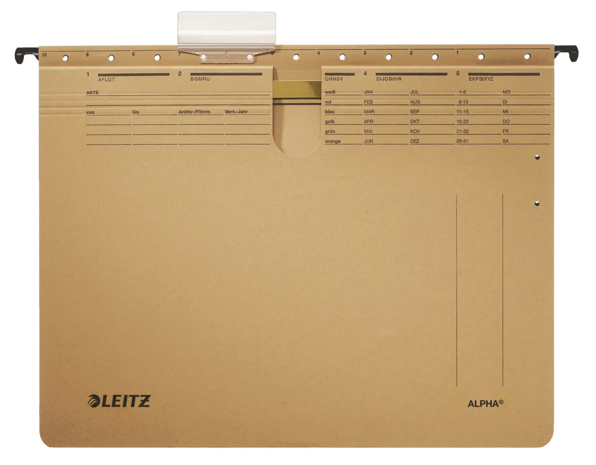 Leitz Alpha / 19140000 Hängehefter  naturbraun (25 Stück)