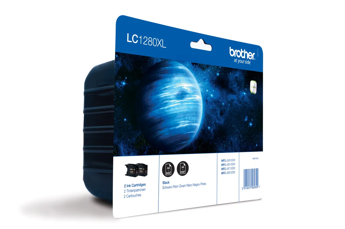 Brother LC-1280XLBKBP2DR Tinten Doppelpack schwarz (2 Stück)