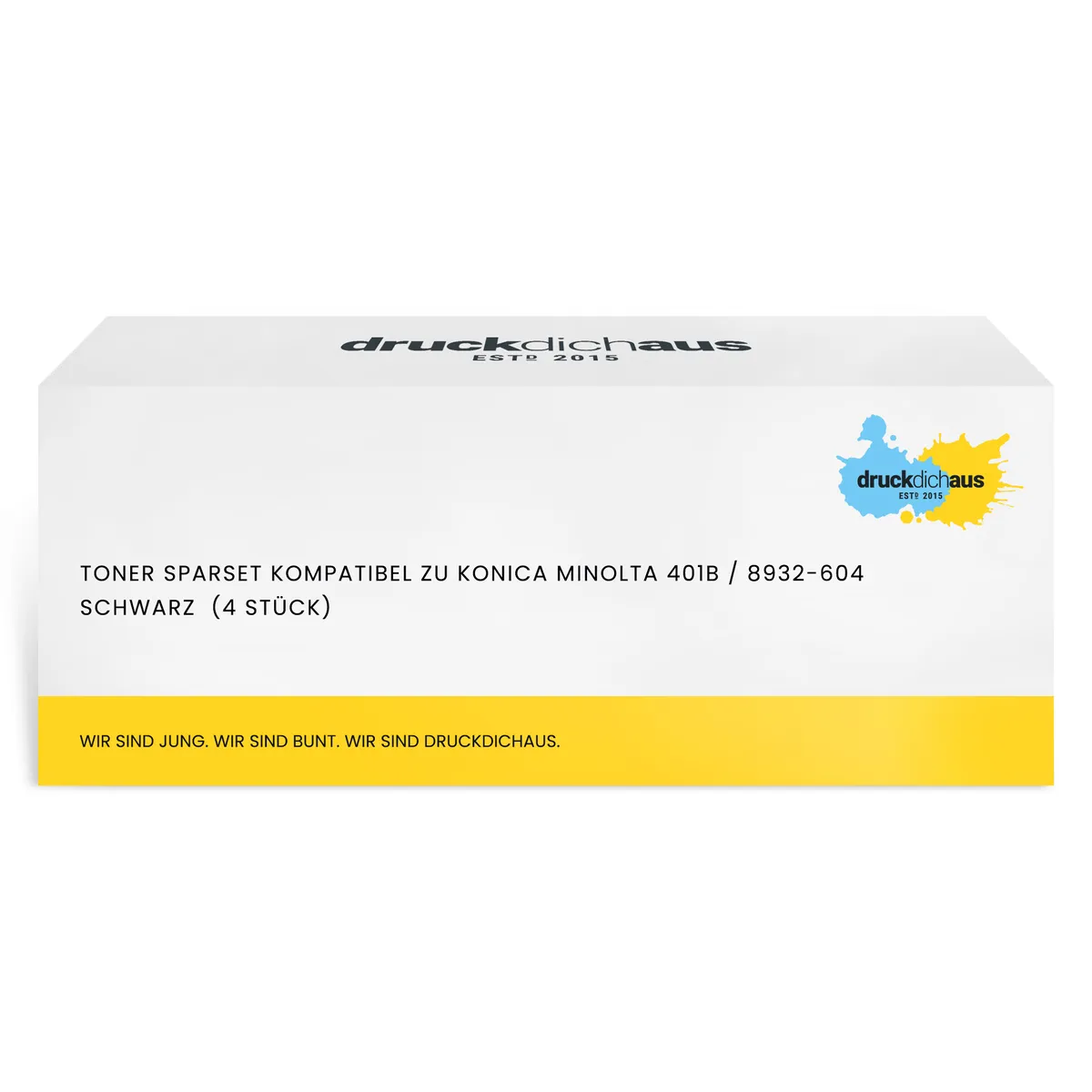 Toner Sparset kompatibel zu Konica Minolta 401B / 8932-604 schwarz  (4 Stück)