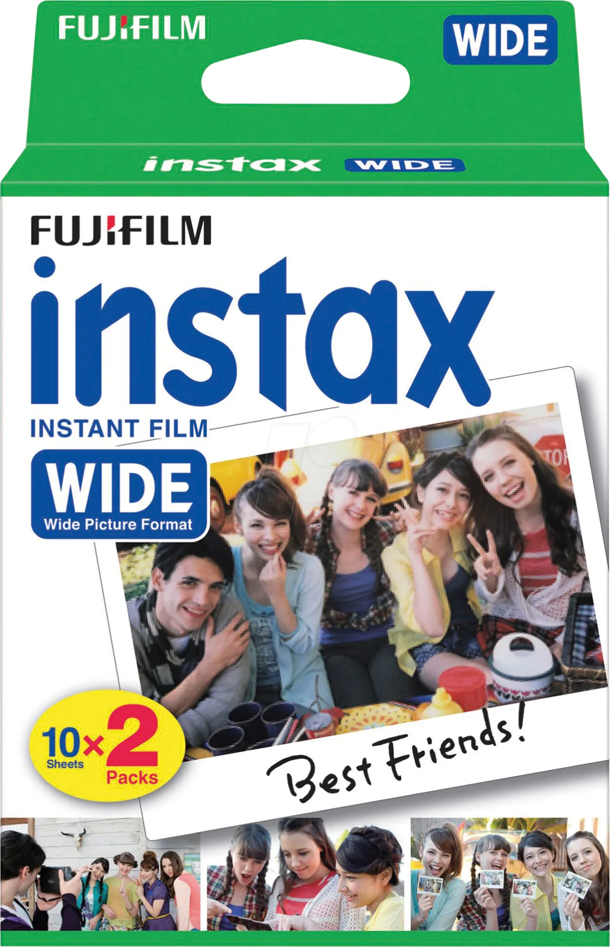 Fujifilm 16385995 / 16899922 / instax wide Instant Film (2 x 10 Aufnahmen)