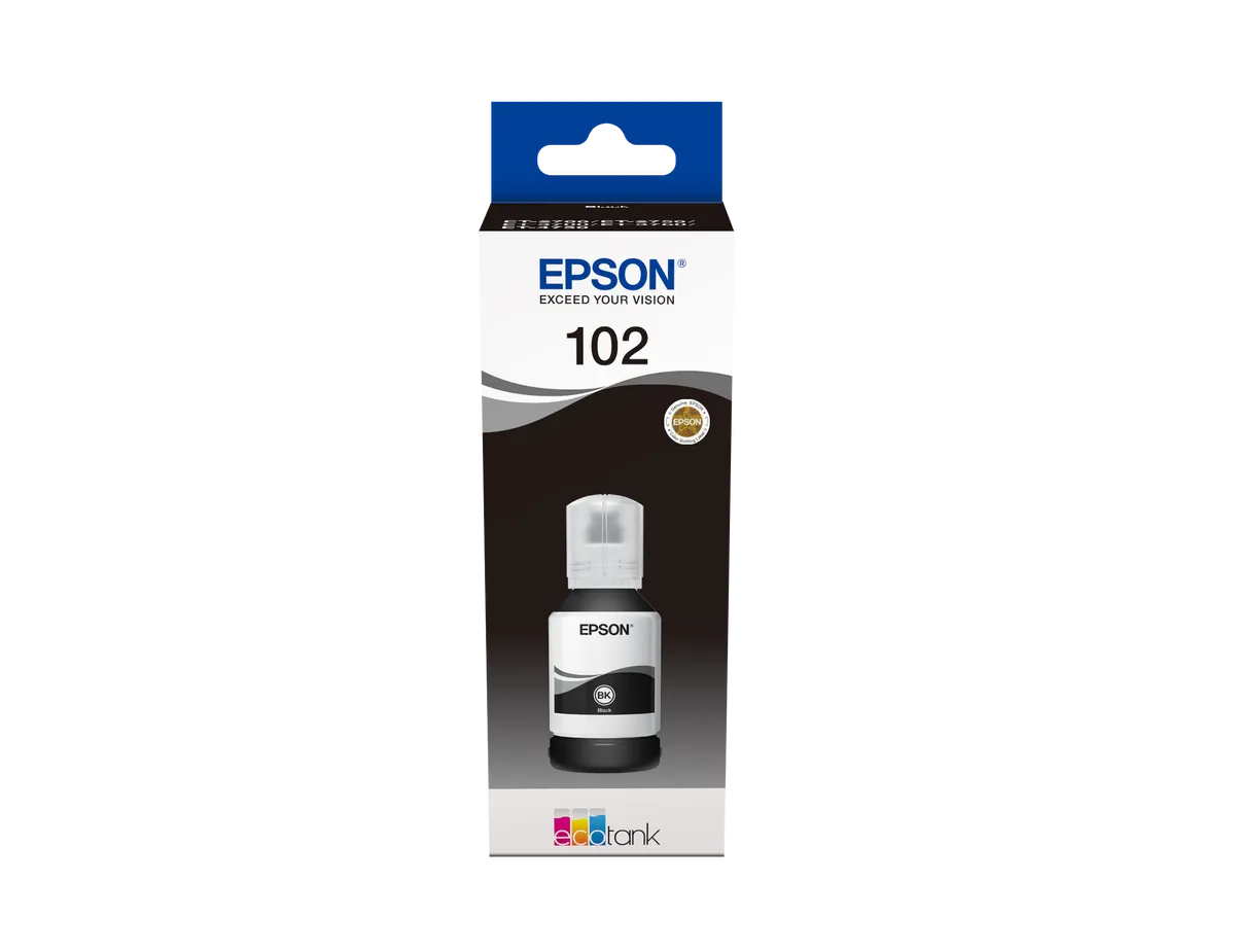 Epson 102 / T03R1 / C13T03R140  Tintenflasche schwarz