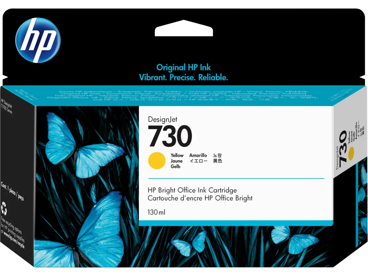 HP 730 / P2V64A Tinte gelb