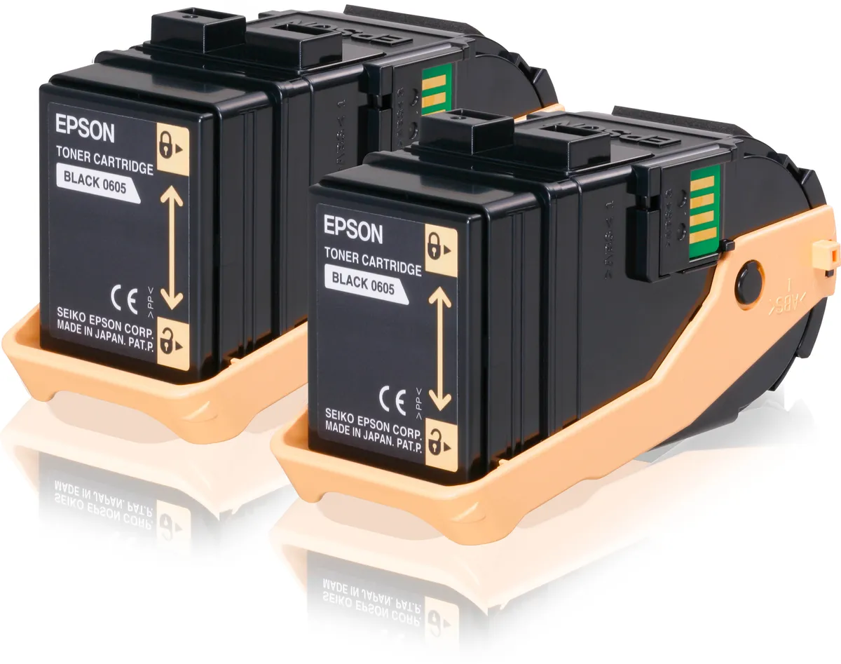Epson 0609 / C13S050609 / S050609 Toner Doppelpack schwarz (2 Stück)