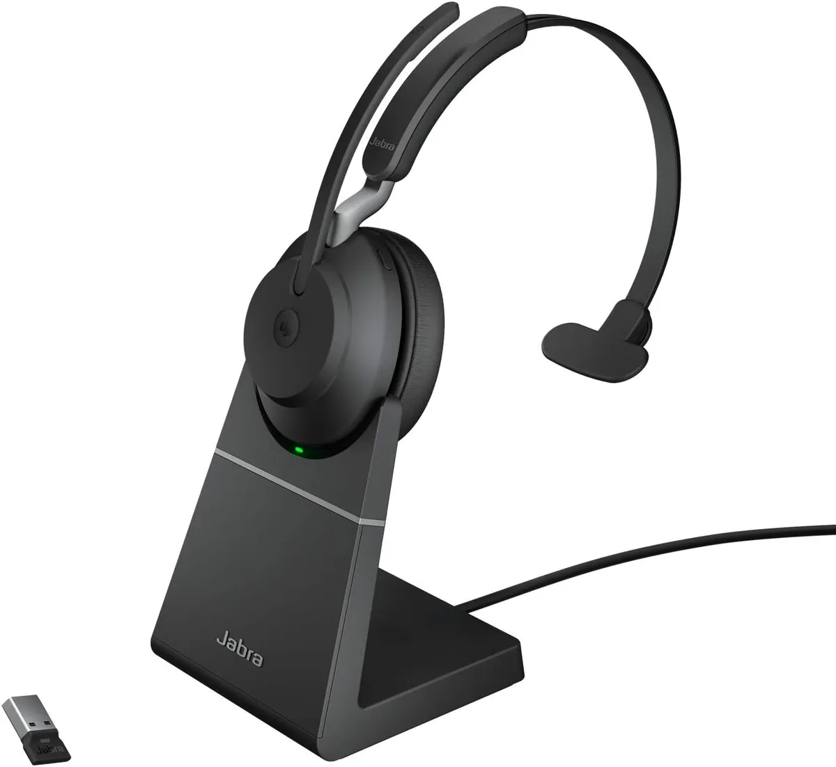 Jabra Evolve2 65 MS mono / 26599-899-989 Headset schwarz (Kabellos, USB-A Ladestation)