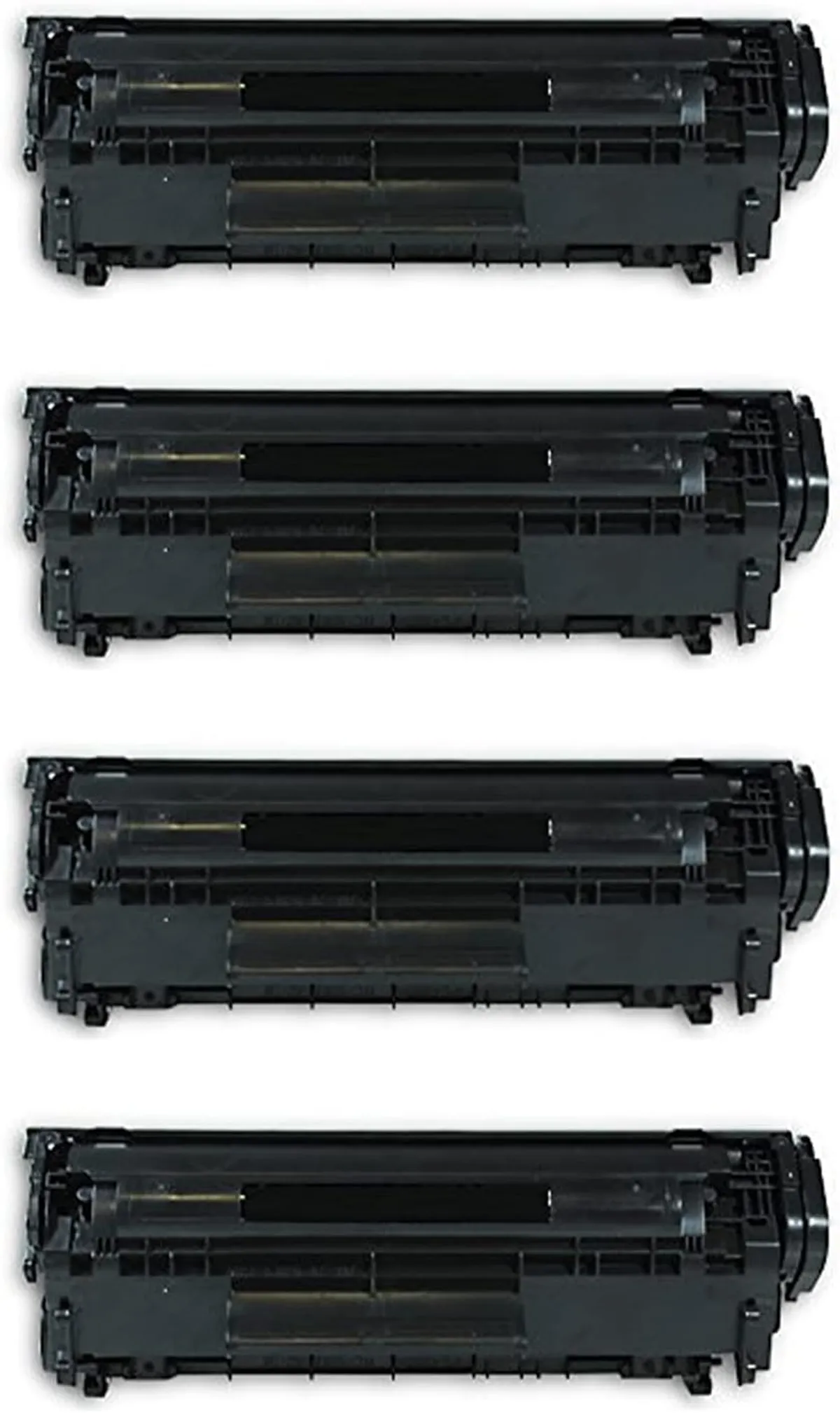 Toner Sparset kompatibel zu Canon FX-10 / 0263B002 / 12A / Q2612A schwarz  (4 Stück)