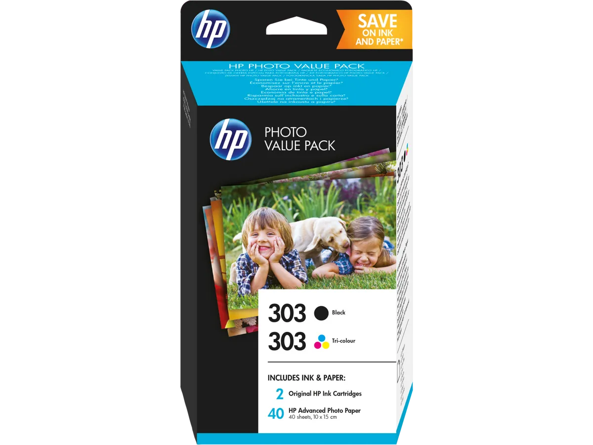 HP 303 / Z4B62EE Tinten Sparset schwarz, color (2 Stück)