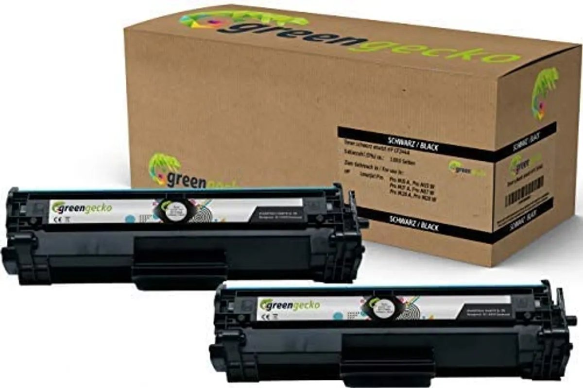 green gecko Toner Doppelpack kompatibel zu HP 44A / CF244A schwarz  (2 Stück)