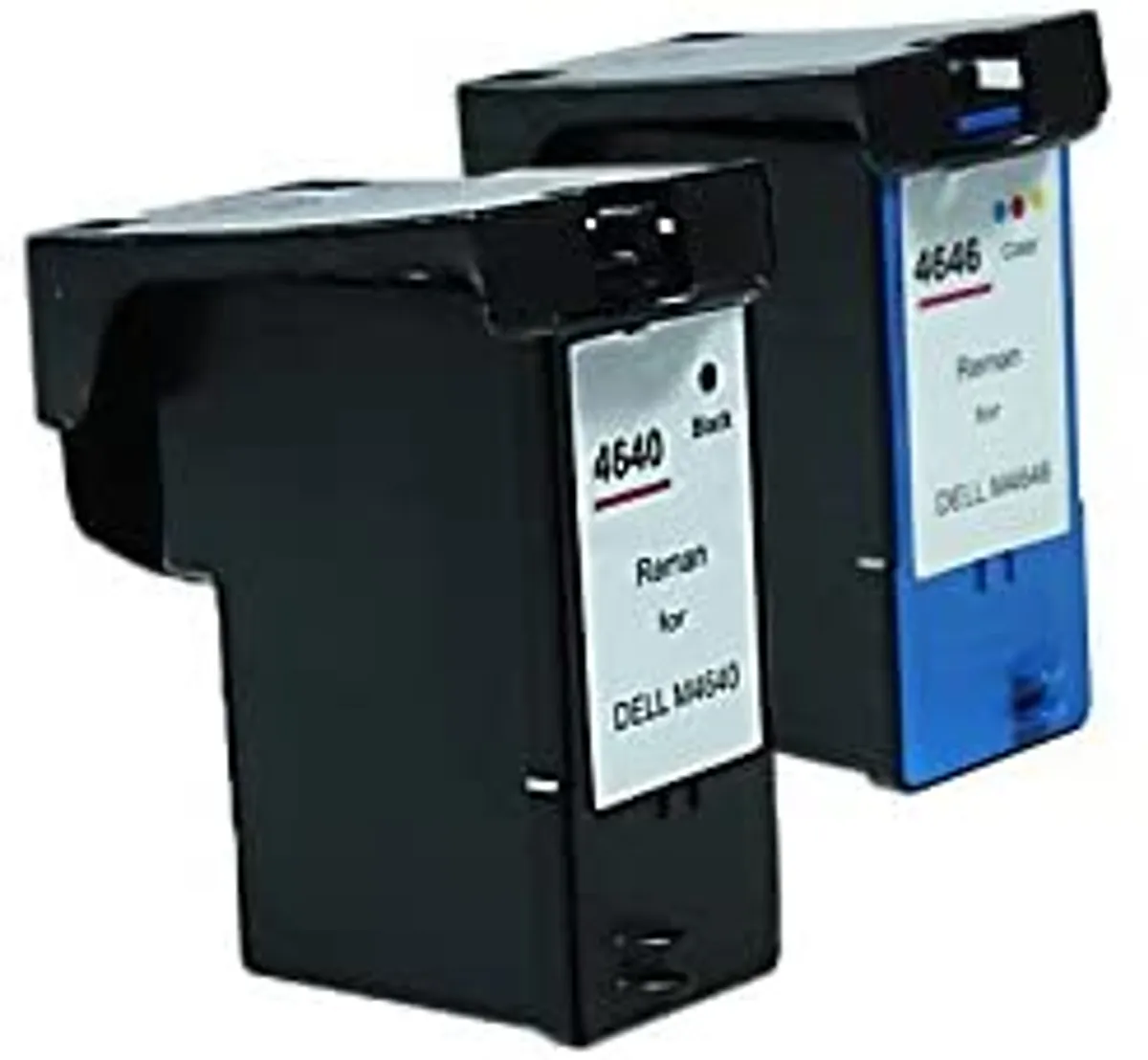 Tinten Sparset kompatibel zu Dell M4640 & M4646 / J5566 & J5567 / 592-10094 & 592-10093 schwarz, color  (2 Stück)