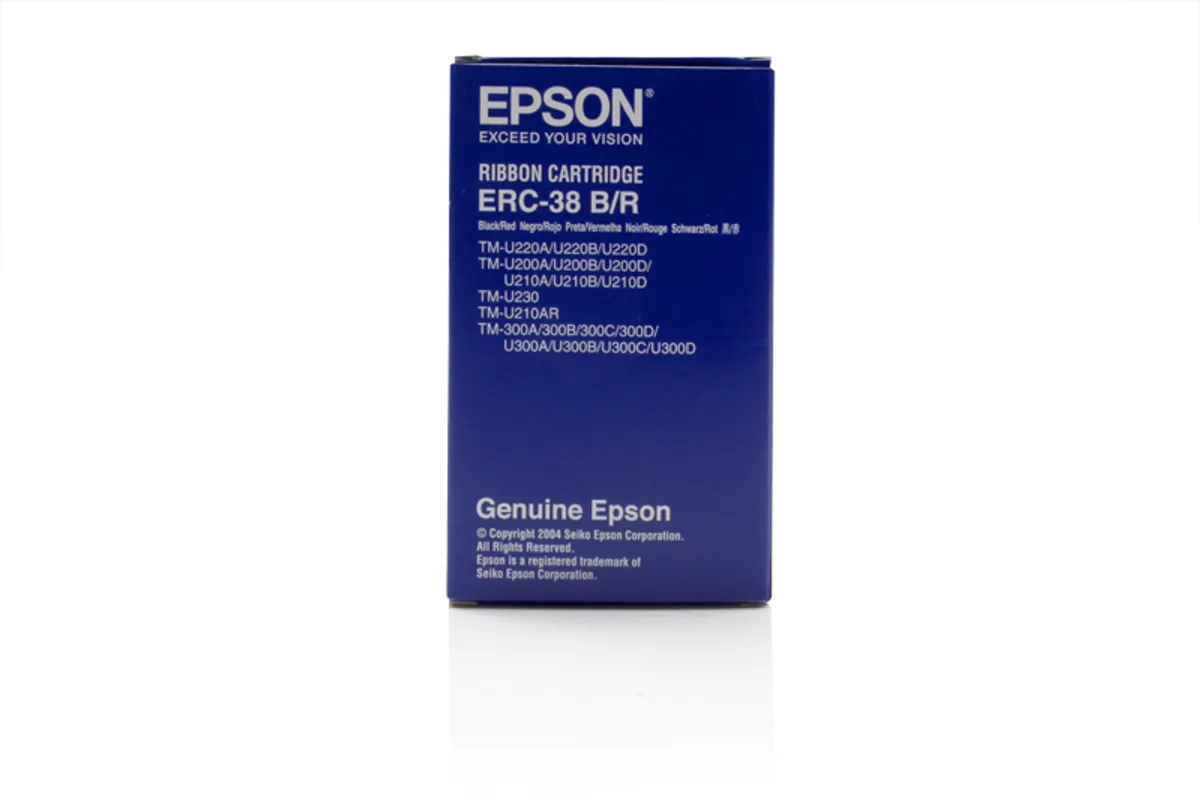 Epson ERC-38-BR / C43S015376 Farbband /Farbrolle schwarz, rot