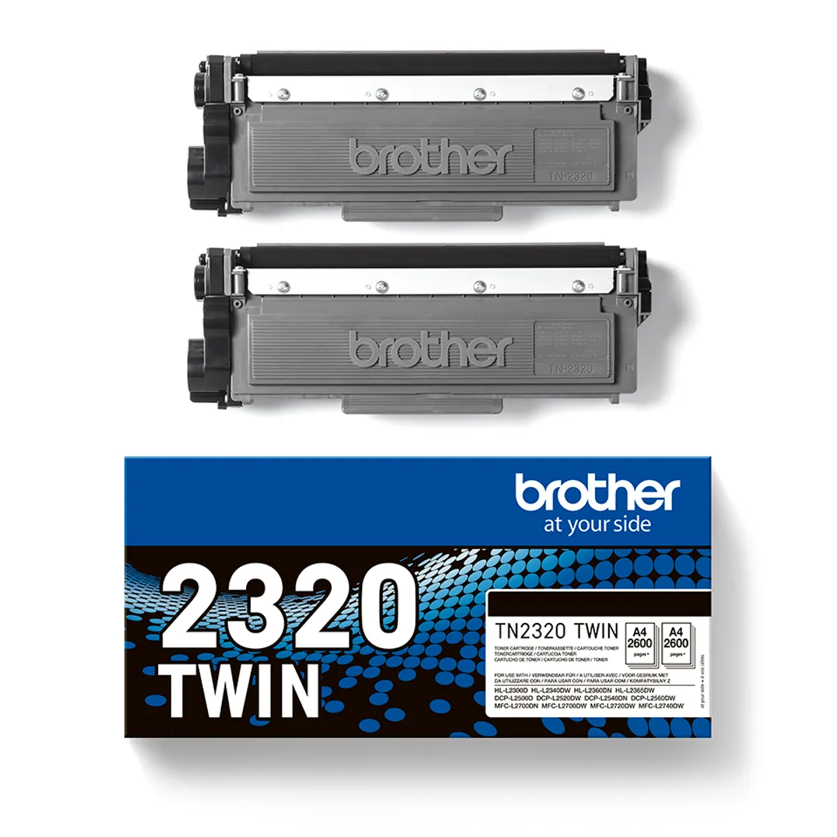 Brother TN-2320 TWIN Toner Doppelpack schwarz (2 Stück)