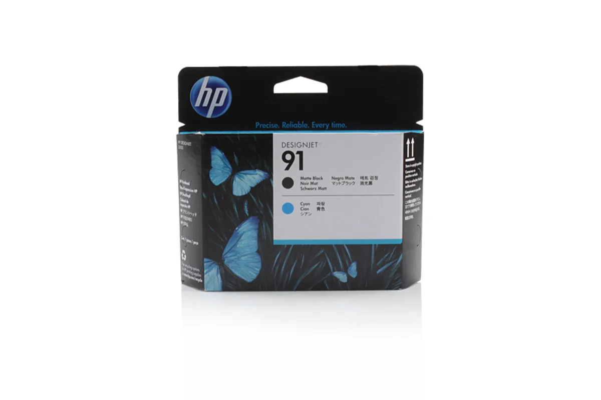 HP 91 / C9460A Druckkopf matt schwarz, cyan