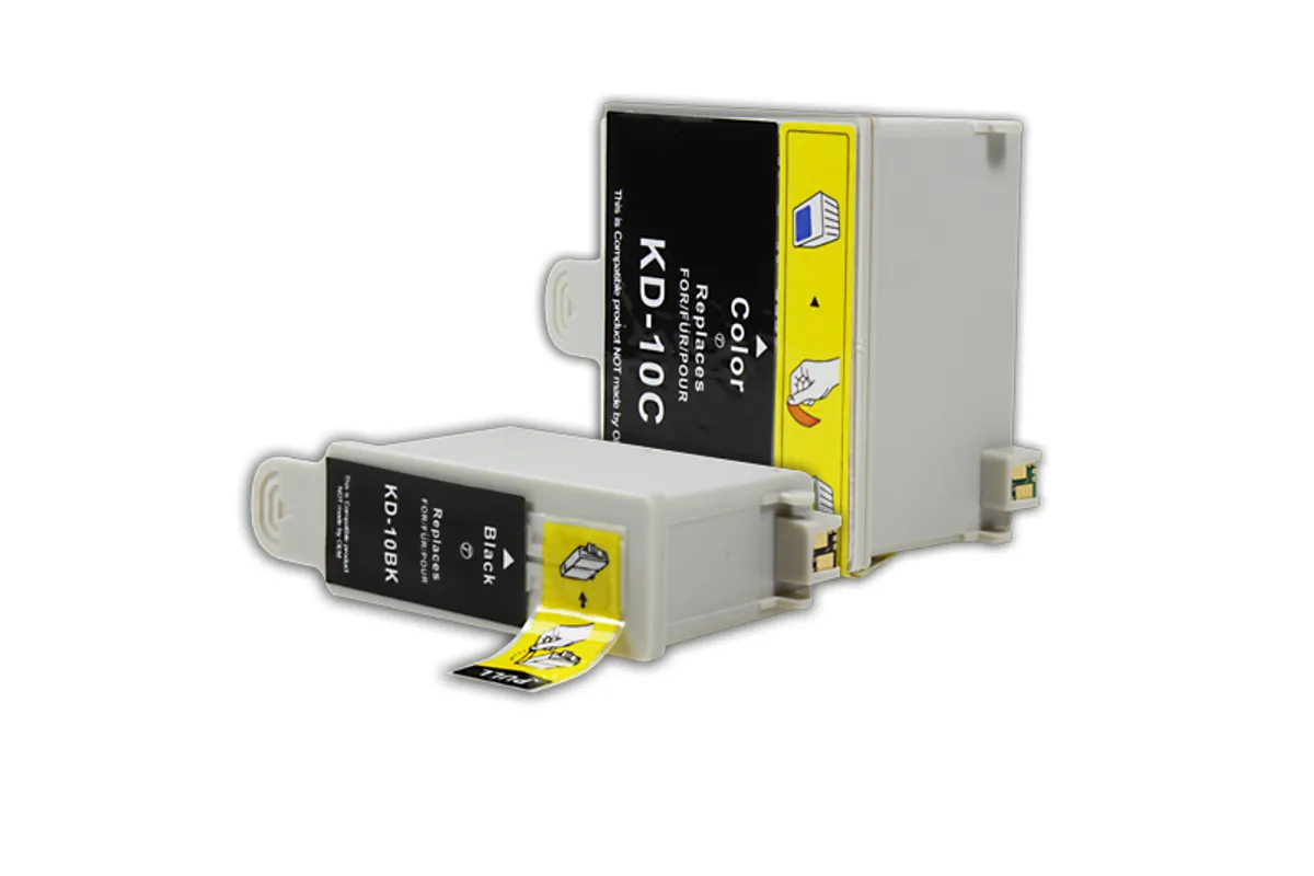 Tinten Sparset kompatibel zu Kodak 10 / 10B10C / 3949948 schwarz, color  (2 Stück)