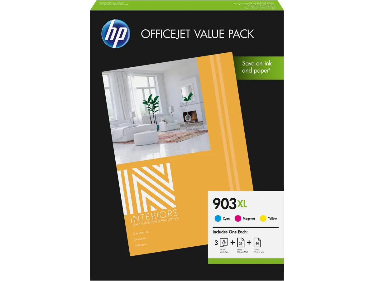 HP 903XL / 1CC20AE Tinten Sparset cyan, magenta, gelb (3 Stück)