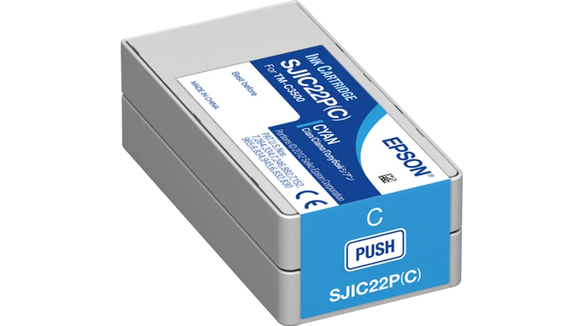 Epson SJIC22P(C) / S-JIC22P(C) / C33S020602 Tinte cyan
