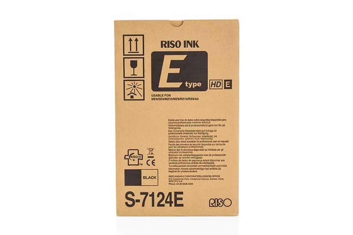 Riso S-7124E / S-4841 / S-6870E Tinten Doppelpack schwarz (2 Stück)