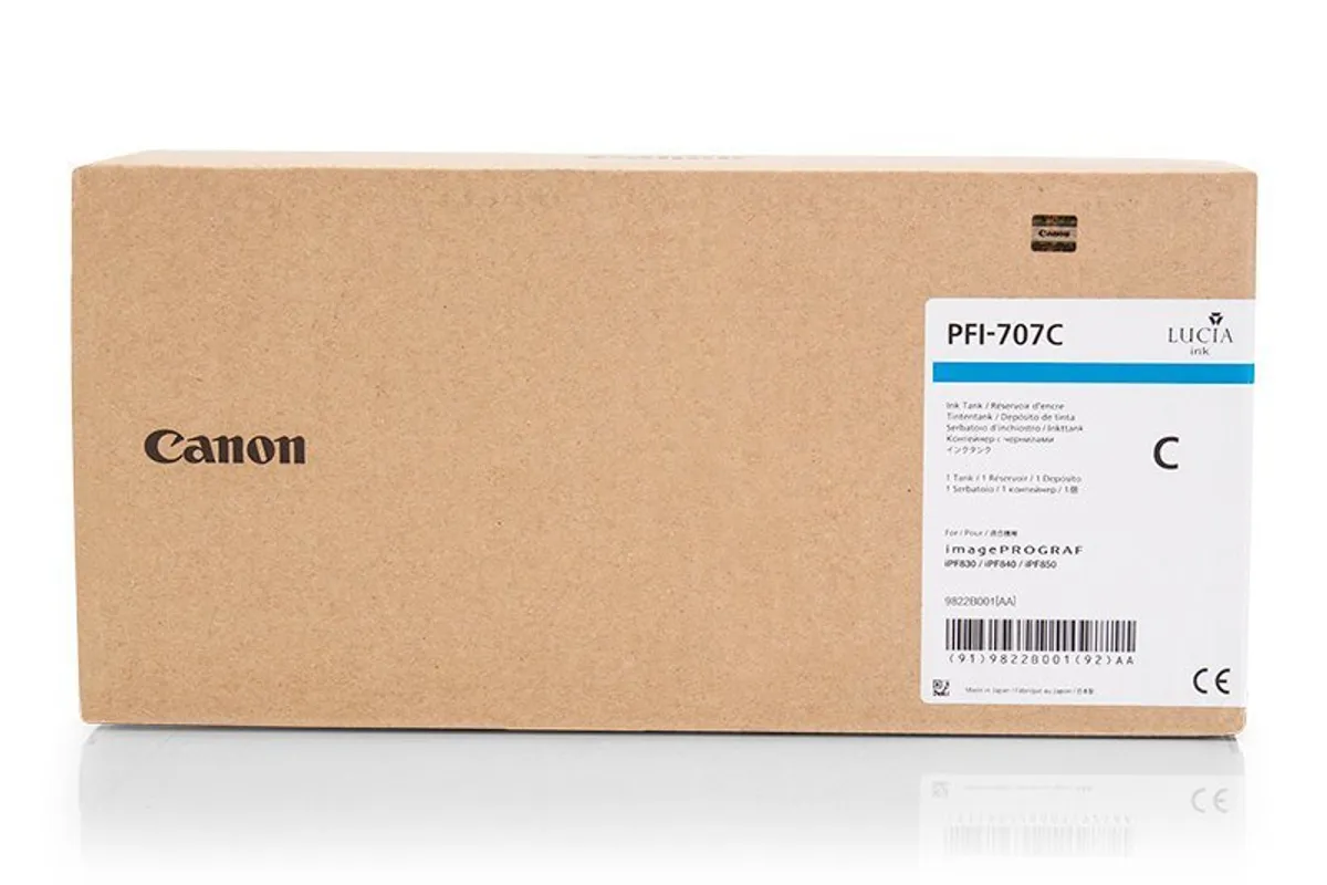 Canon PFI-707 C / 9822B001 Tinte cyan