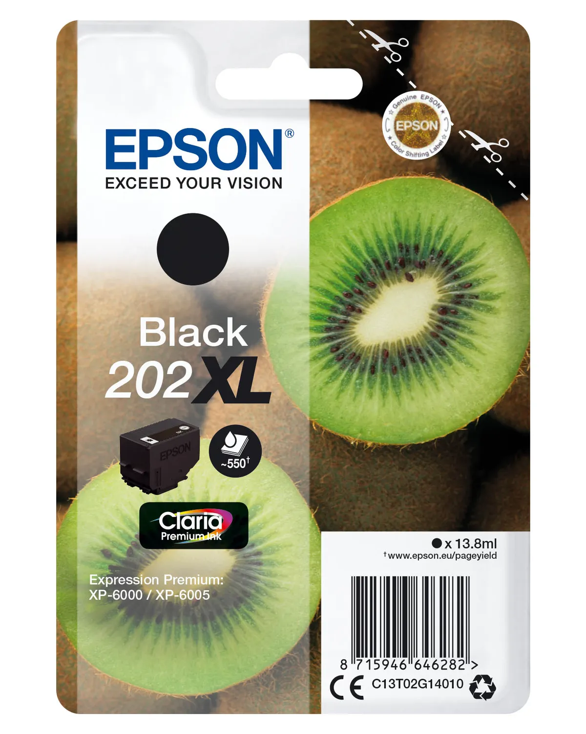 Epson 202XL / T02G1 / C13T02G14010 / C13T02G14020 Tinte schwarz