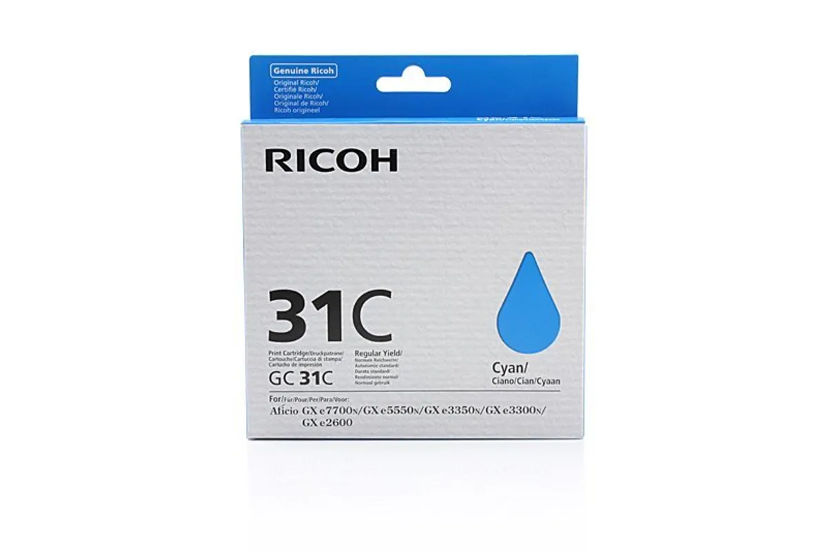 Ricoh GC-31 C / 405689 / RHGC31C Tinte cyan | 1005315