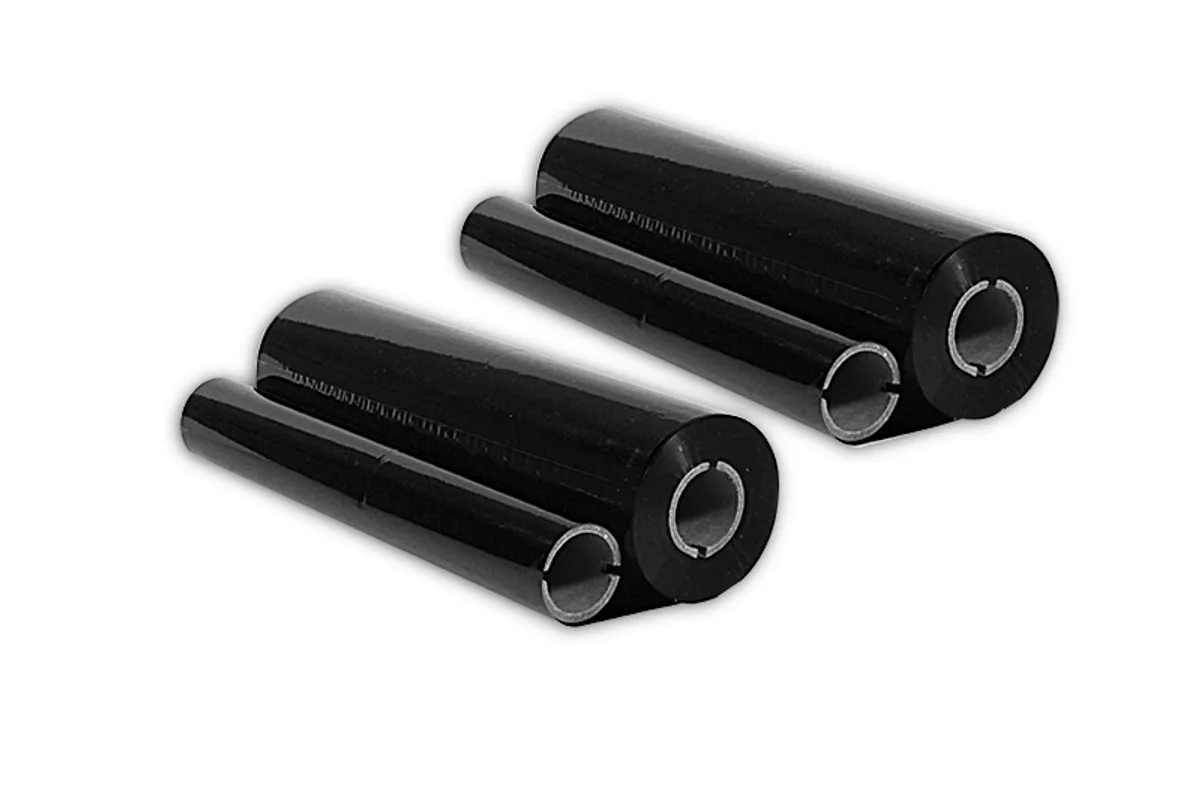 Thermo-Transfer-Rolle Doppelpack kompatibel zu Panasonic KX-FA136X schwarz  (2 Stück)