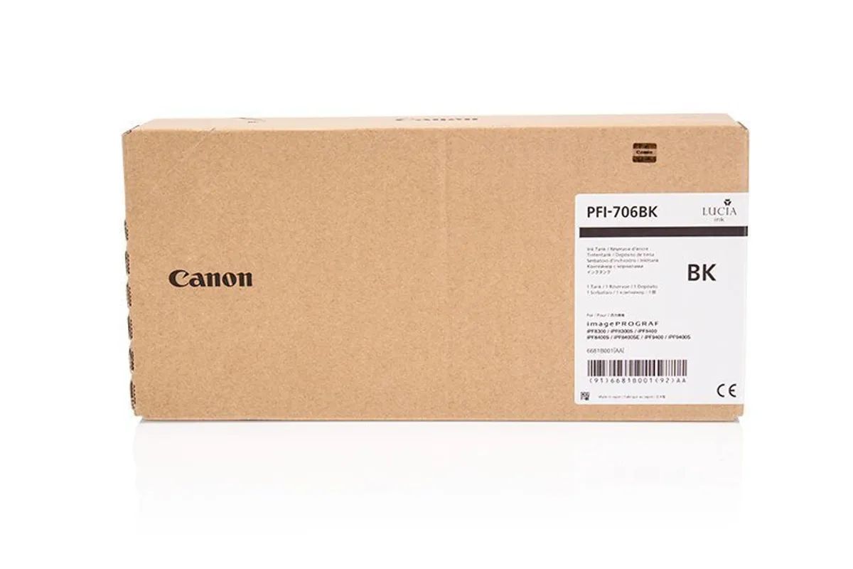 Canon PFI-706 BK / 6681B001 Tinte schwarz